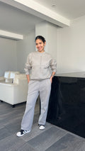 Conjunto Casaca Bomber y Pantalón Palazzo