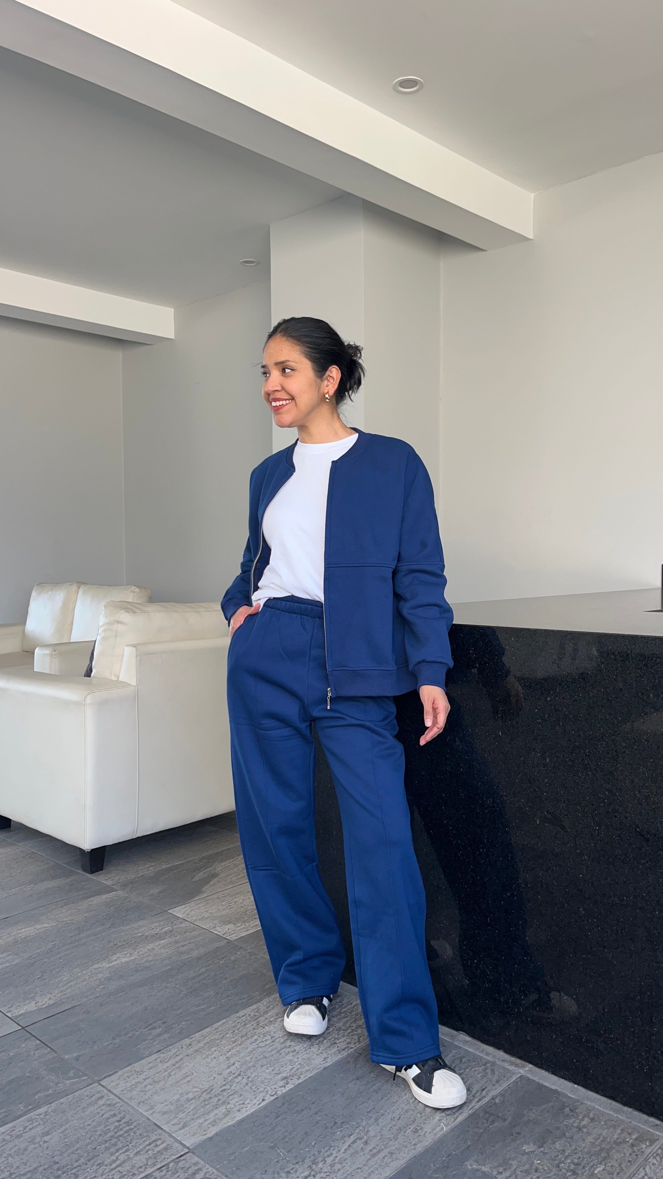 Conjunto Casaca Bomber y Pantalón Palazzo