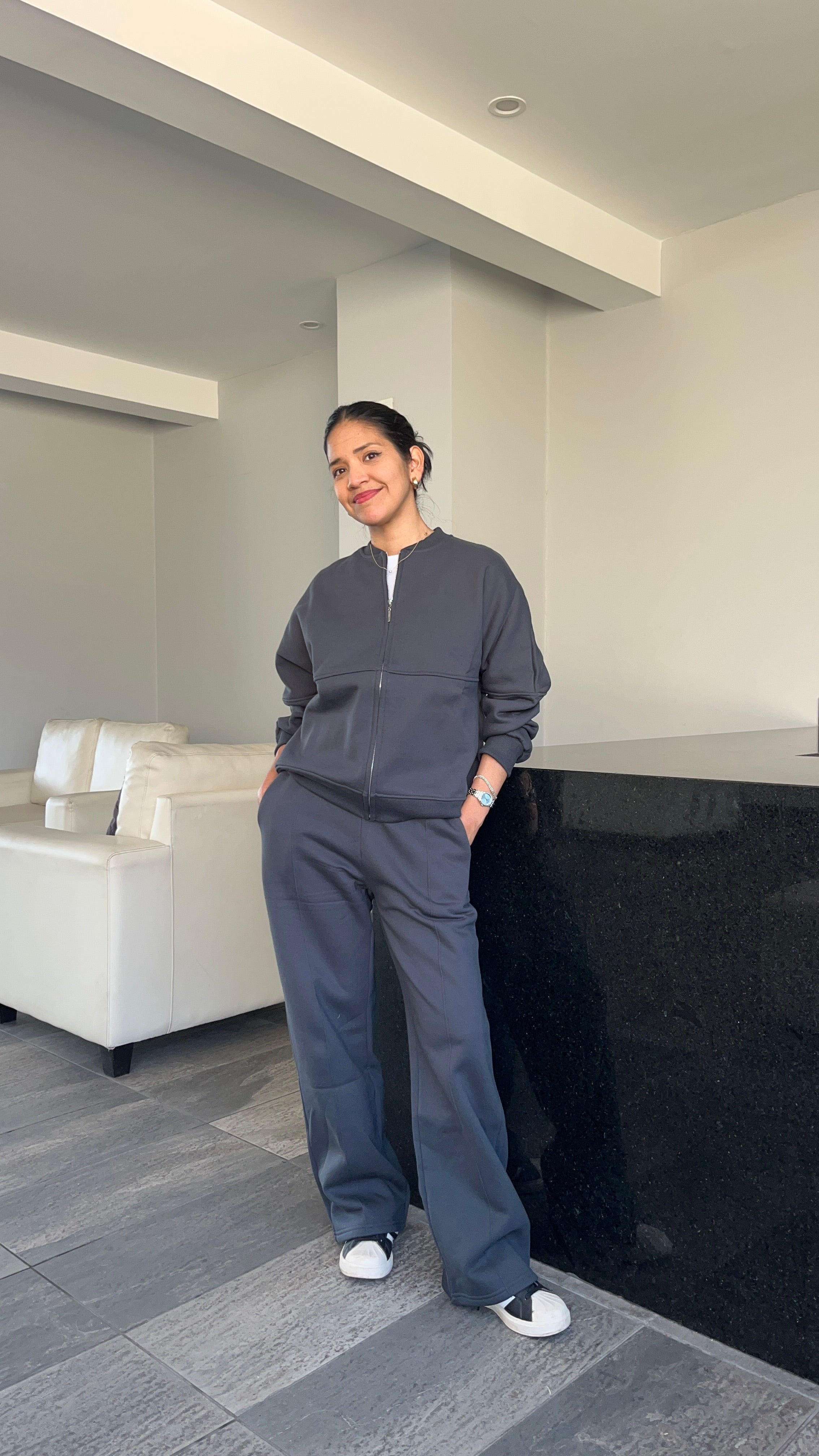 Conjunto Casaca Bomber y Pantalón Palazzo