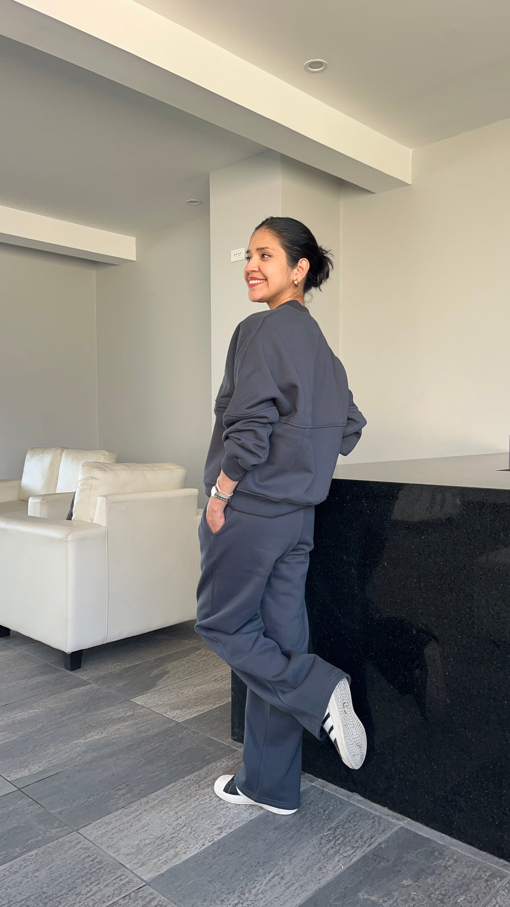 Conjunto Casaca Bomber y Pantalón Palazzo